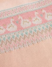 Newborn Baby Swan Knit Dress, Pink (PINK), large