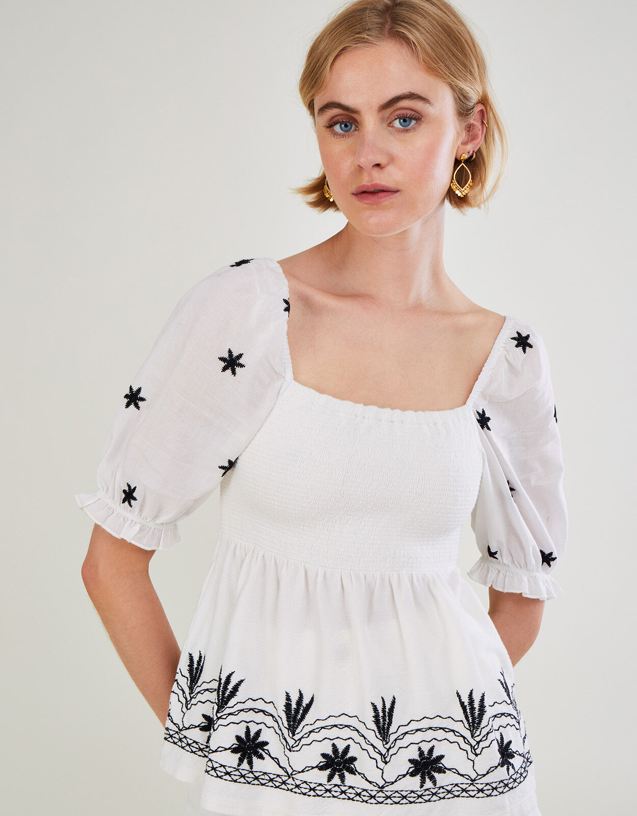 Jersey peplum 2025 top