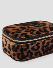Leopard Print Velvet Jewelry Box, , large
