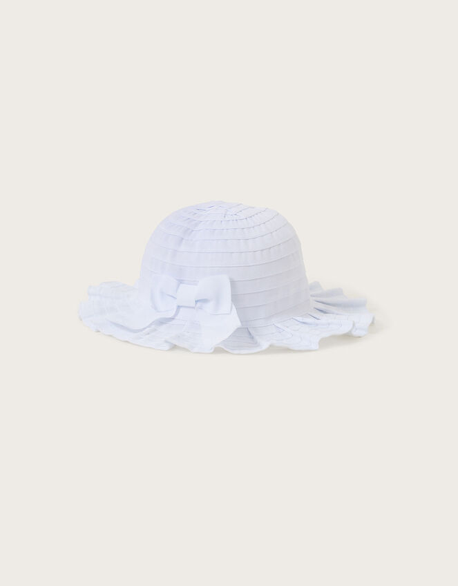 Baby Bow Hat, White (WHITE), large