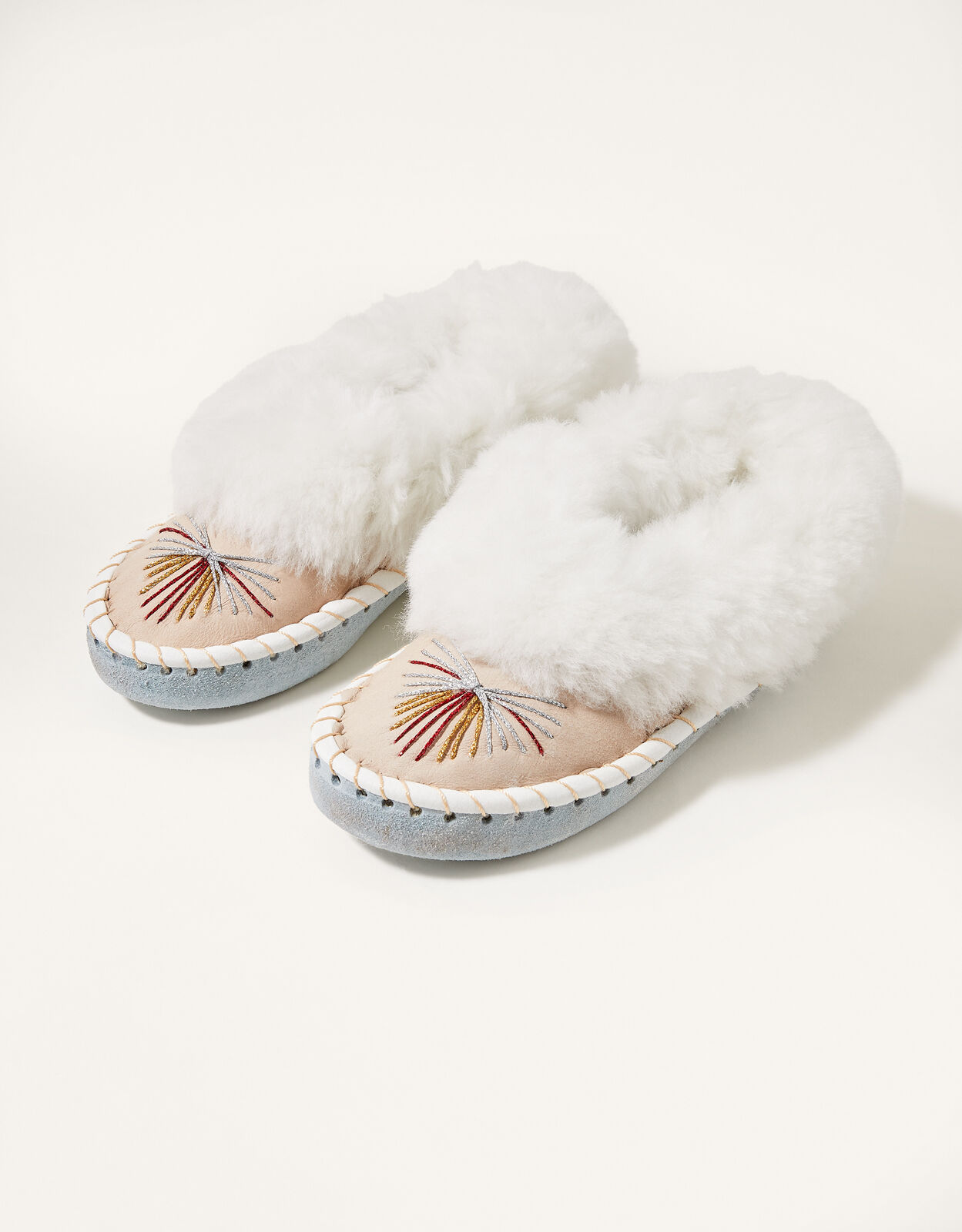 Onaie Sheepskin Slippers White