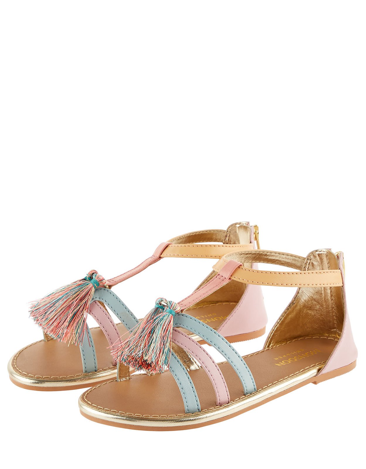 Rainbow Tassel Sandals Multi
