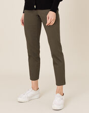 Safaia Ankle Grazer Jeans, Green (KHAKI), large