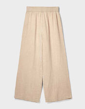East Stephanie Crinkled Cotton Trousers, Natural (ECRU), large