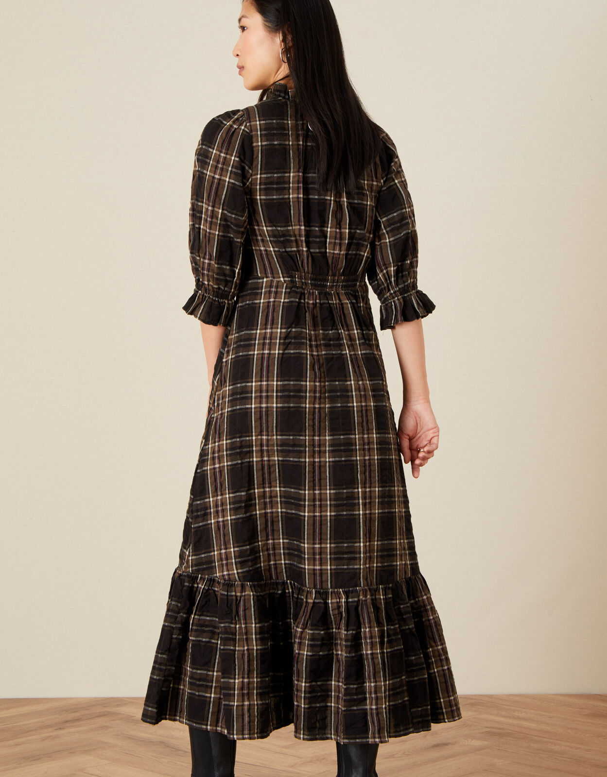 Monsoon tartan dress top