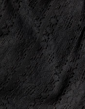 Lace Top and Pants Set, Black (BLACK), large