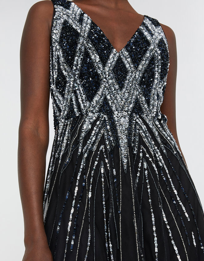 Marnie Embellished Maxi Dress, Black (BLACK), large