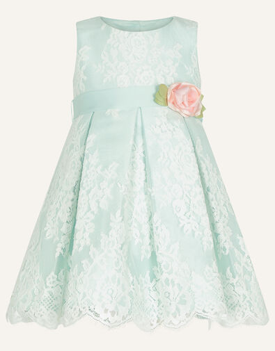 Baby Lola Lace Corsage Dress Green, Green (GREEN), large