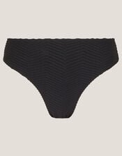 Alicia Rib Bikini Bottoms, Black (BLACK), large