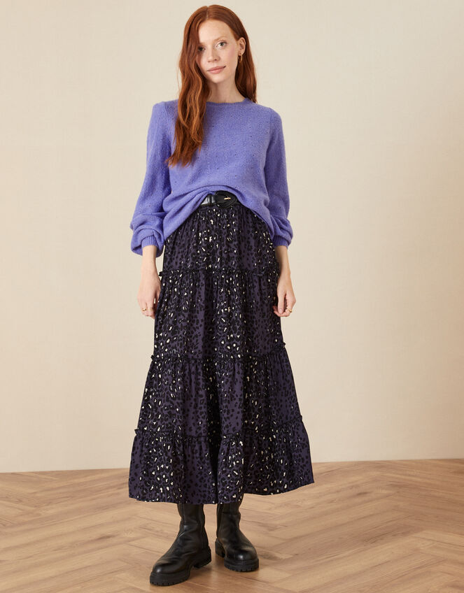 Sofia Stitch Button Back Jumper, Blue (BLUE), large