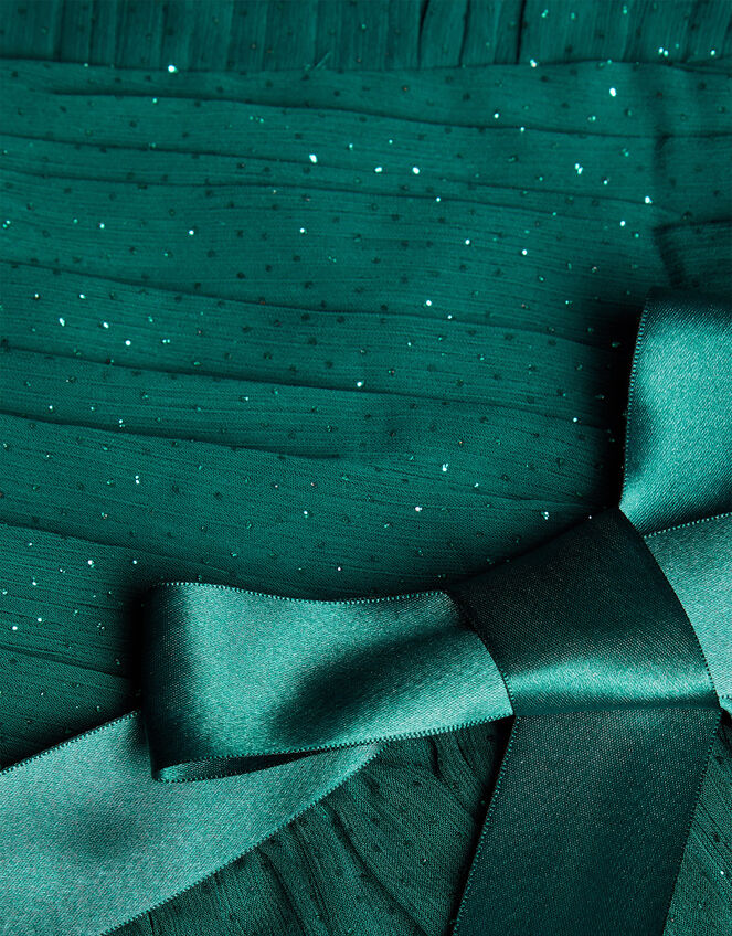 Glitter Wrap Mariposa Dress, Green (GREEN), large