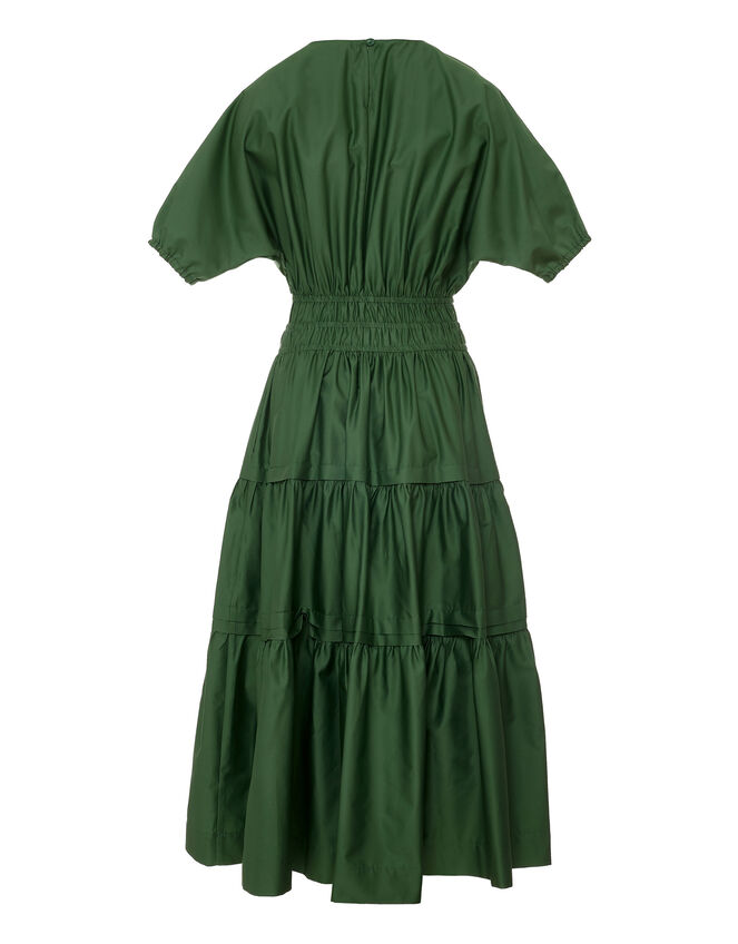 Devotion Twins Geraros Tiered Midi Dress, Green (GREEN), large