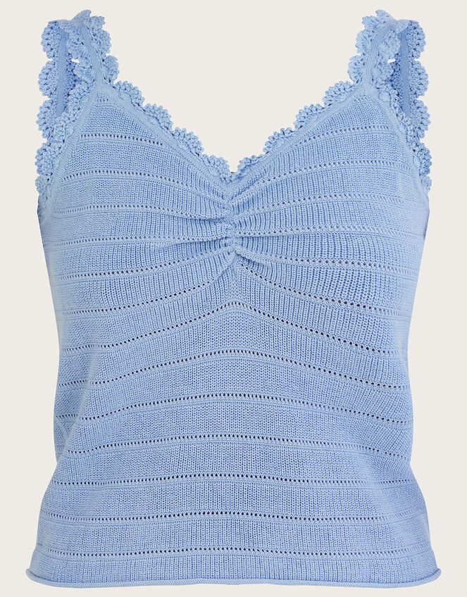 Hand Crochet Cami, Blue (BLUE), large