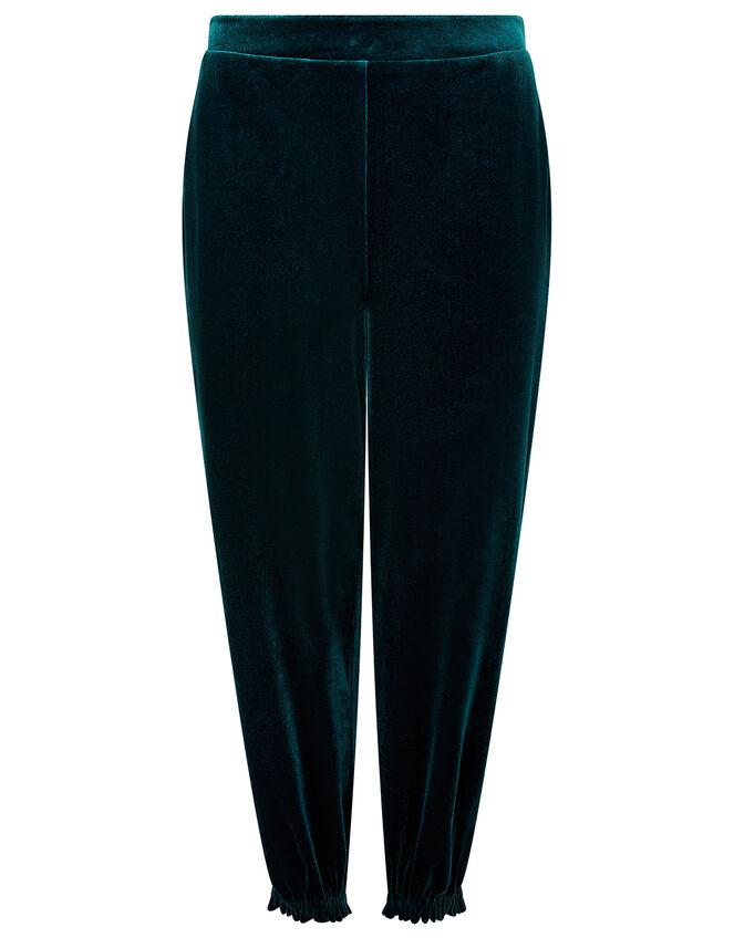 Velvet Joggers, Green (GREEN), large
