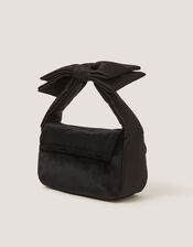 Gemstone Bow Velvet Bag, , large
