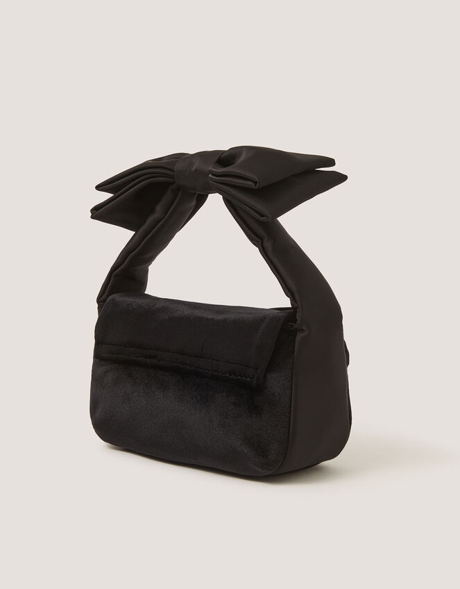 Gemstone Bow Velvet Bag, , large