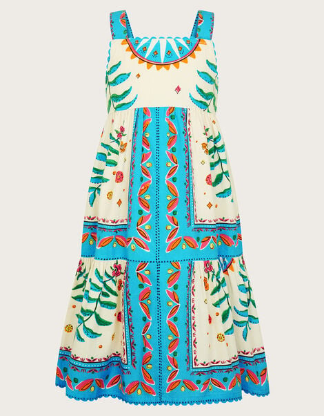 MINI ME Border Tile Dress, Ivory (IVORY), large