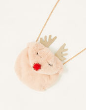 Reindeer Fluffy Bag, , large
