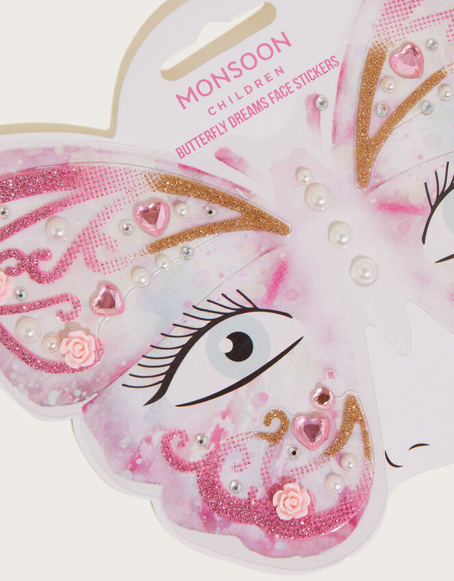 Flutter Butterfly Face Stickers, , large