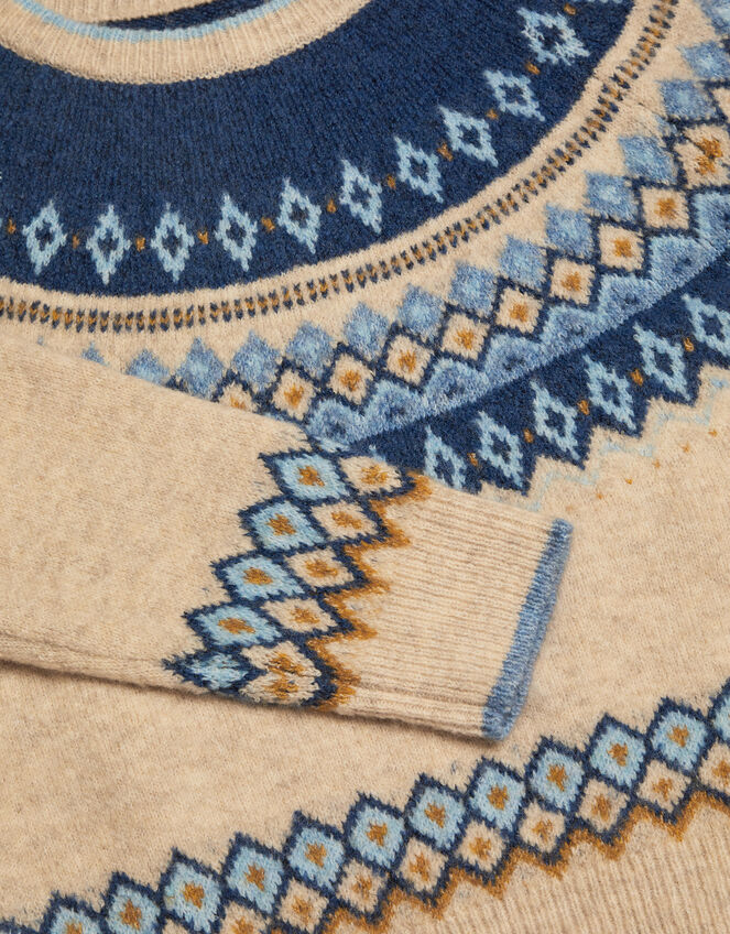 Fair Isle Jumper, Blue (BLUE), large