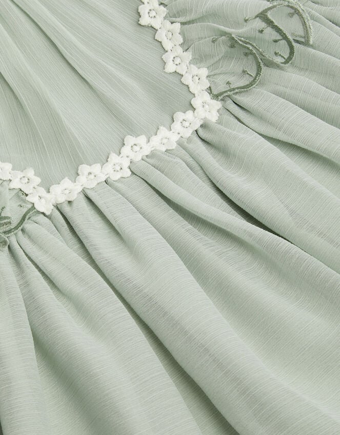 Baby Summer Scallop Dress, Green (SAGE), large