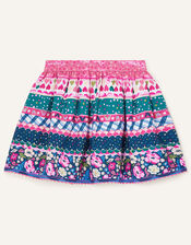 Multi Print Skirt, Teal (TEAL), large