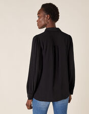 Heat-Seal Gem Shirt with LENZING™ ECOVERO™, Black (BLACK), large