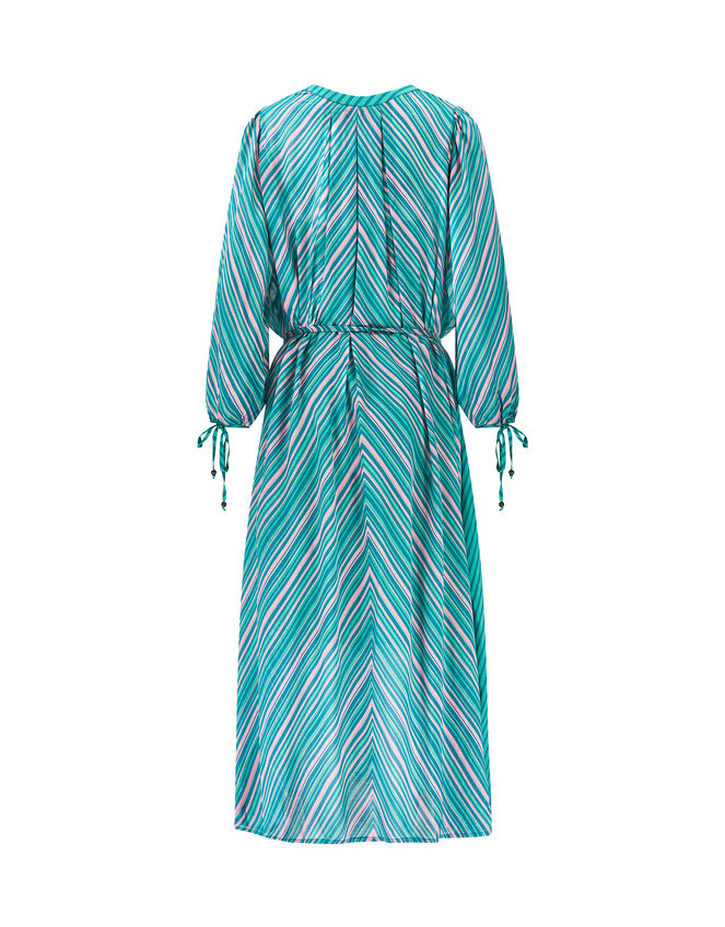 East Avery Mix Stripe Midi Dress, Multi (MULTI), large