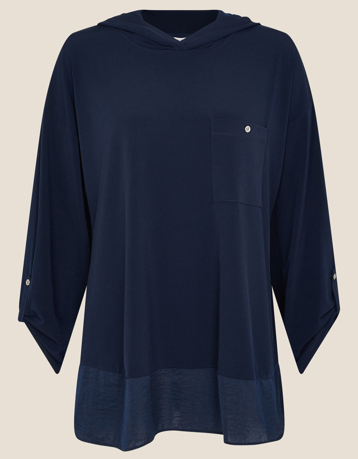 LOUNGE Nieve Jersey Hoody Blue