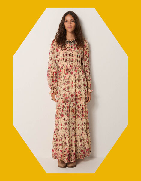 Maison Hotel Lolita Print Maxi Dress, Multi (MULTI), large