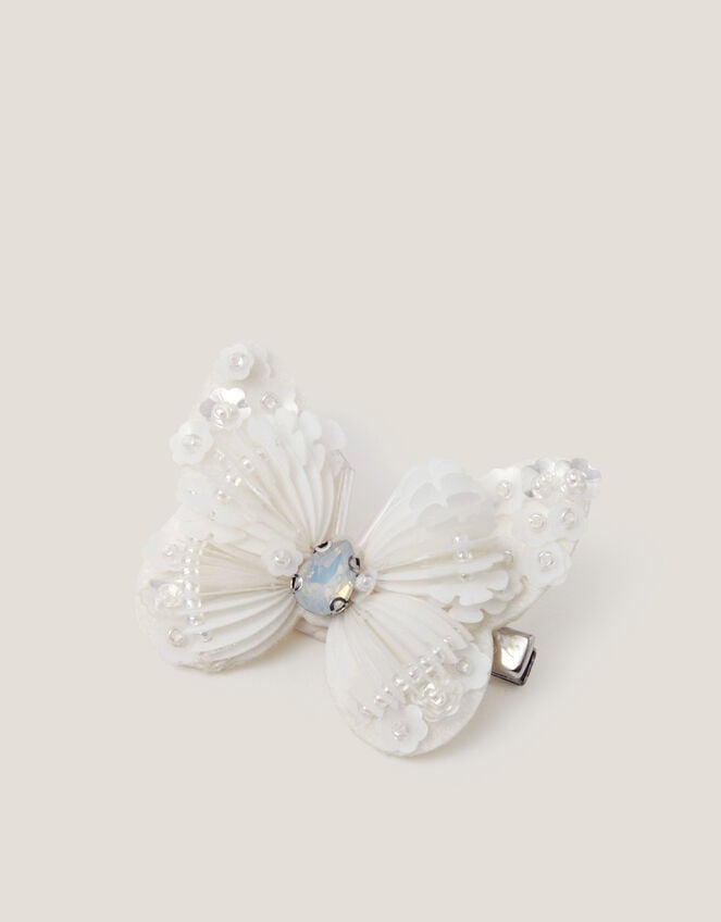 Sequin Butterfly Hair Clip, , large