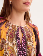 Magdalena Paisley Print Blouse, Pink (PINK), large