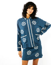 Wild Tomar Woven Collar Jacket, Blue (BLUE), large