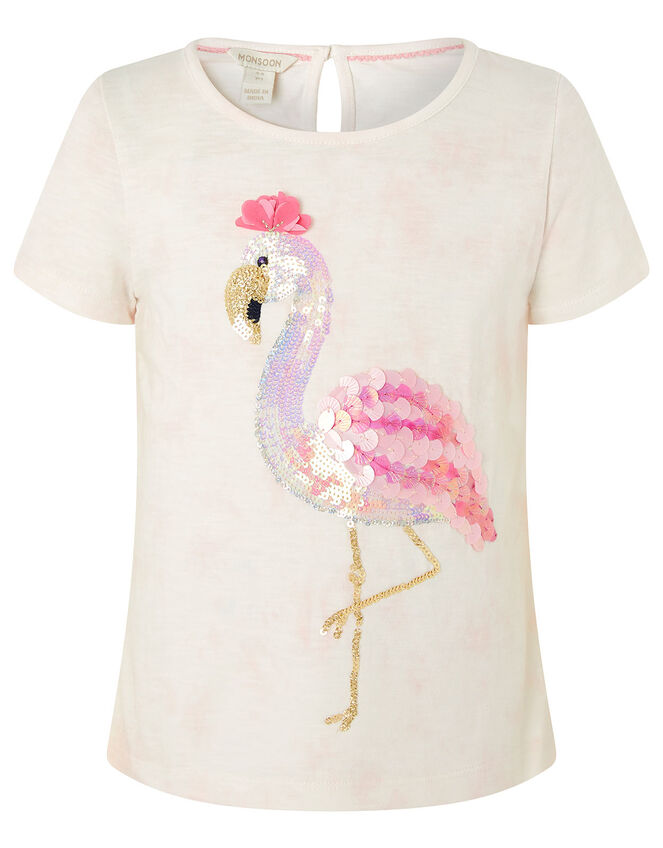 Sequin Flamingo T-Shirt, Pink (PINK), large