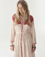 Maison Hotel Triana Bandana Print Midi Dress, Red (RED), large