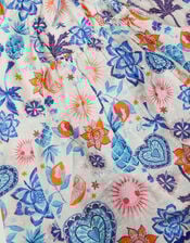 Summer Print Sleeveless Top & Trousers Set, Cream (CREAM), large