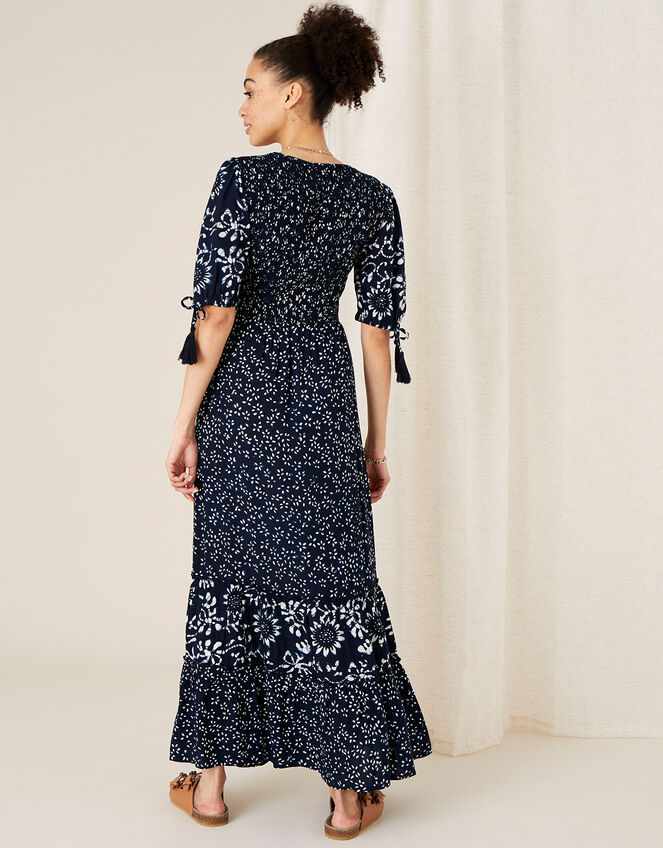ARTISAN STUDIO Mix Print Tiered Dress, Blue (NAVY), large