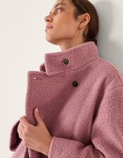 Freya Bouclé Coat, Pink (PINK), large