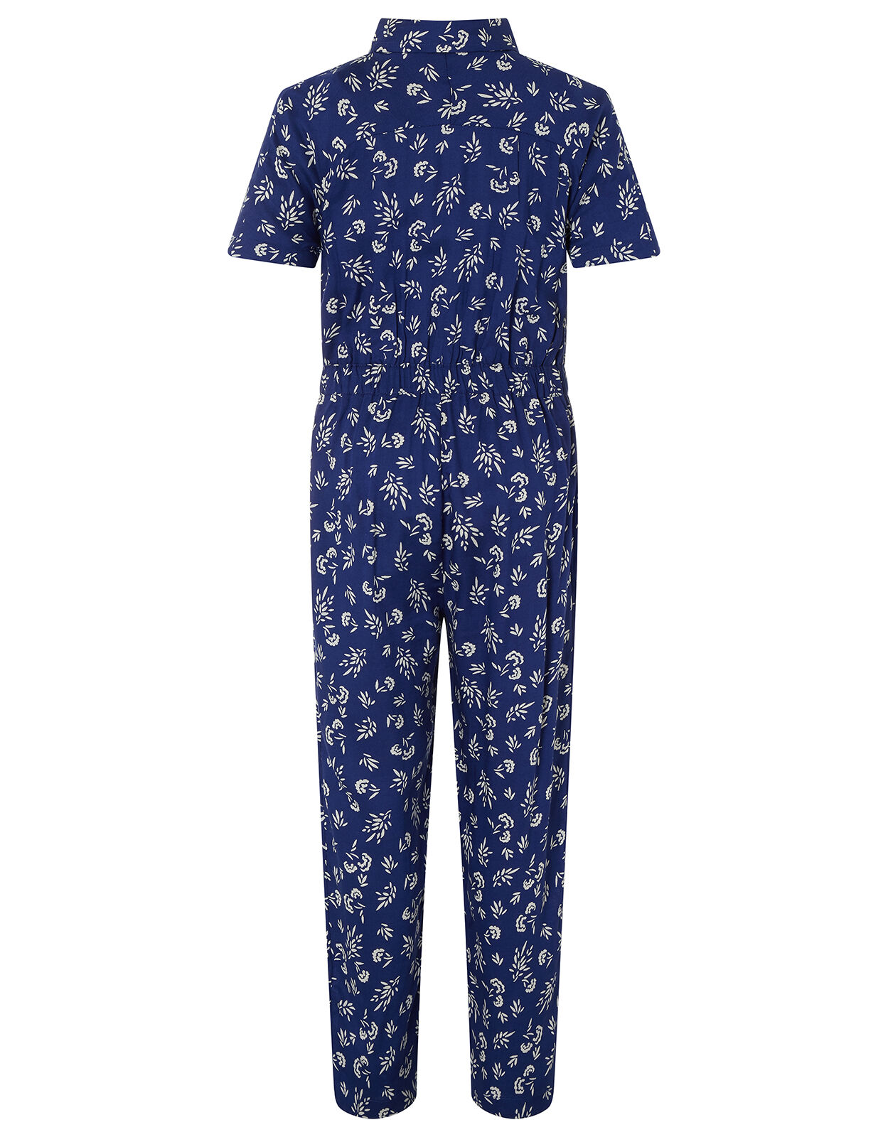 Navy blue floral jumpsuit Sale