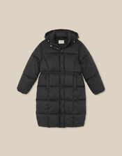 Nuala Padded Mid Length Coat, Black (BLACK), large