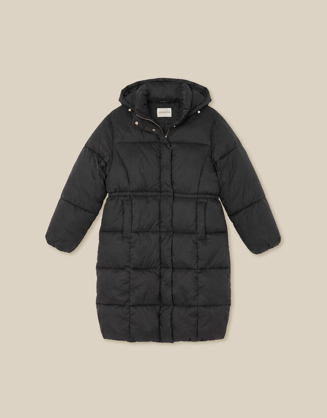 Nuala Padded Mid Length Coat, Black (BLACK), large