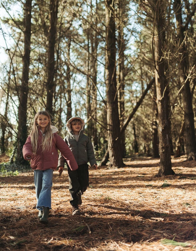 T&ouml;astie Reversible Teddy Fleece Puffer Jacket, Pink (PINK), large