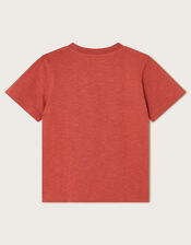 Dinosaur Graphic Cotton T-Shirt, Red (RED), large