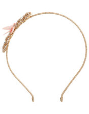 Filigree Pearl and Crystal Bow Headband, , large