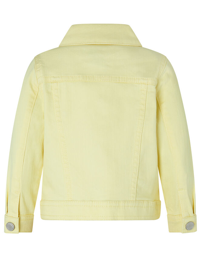 Baby Yuki Butterfly Denim Jacket, Yellow (YELLOW), large