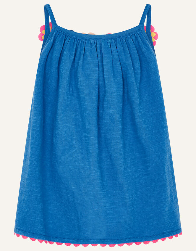 Fiesta Flower Cami , Blue (BLUE), large