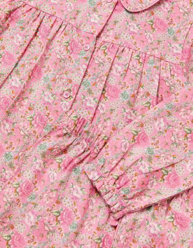 Floral Print Long Pyjamas Set, Pink (PINK), large