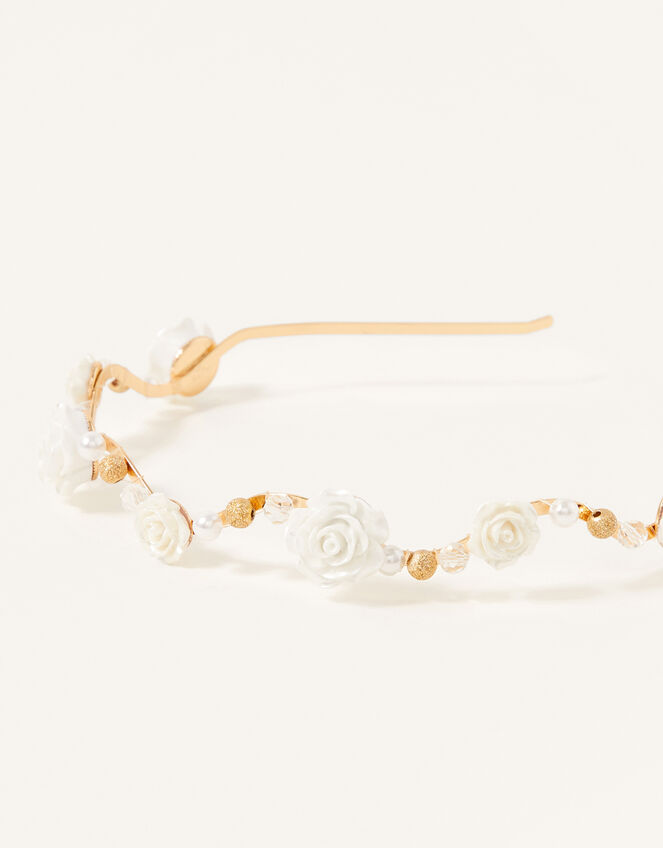 Wavy Rose Headband, , large