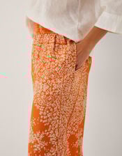 Madison Paisley Print Harem Pants, Orange (ORANGE), large