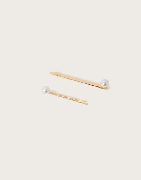 Pearl Hair Slides Set of Two, , large